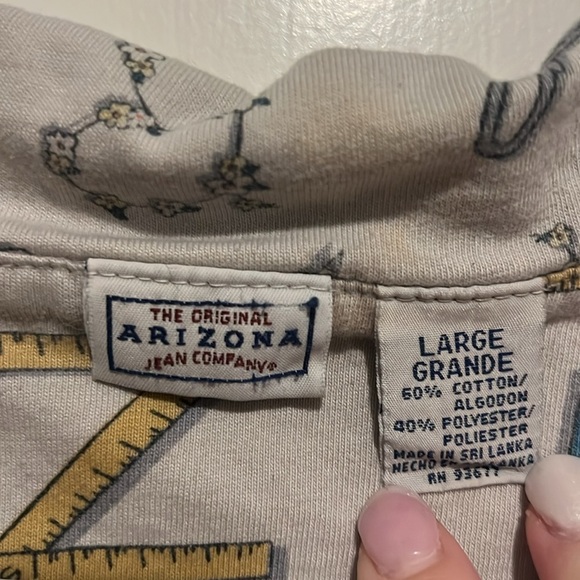 Arizona Women’s size Large Button Down Shirt Back to School Design Teacher - Picture 5 of 6
